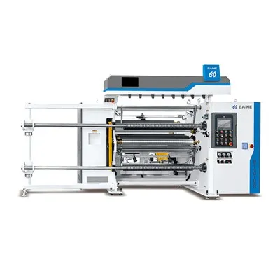 Taglierina ribobinatrice ad alta velocità per film plastico